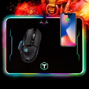 [Hot Item] Custom Eco-Friendly RGB Gaming Mouse Pad LED Glow Large Keyboard Mat Mouse Pad