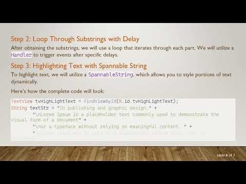 How to Dynamically Highlight Text in Android TextView for Karaoke Apps