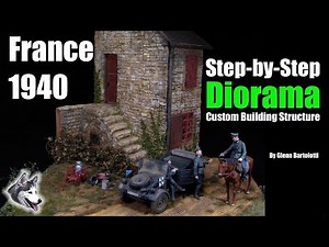 How to make a 1/35 scale building for a WWII diorama.