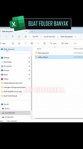 239K views · 3.5K reactions | buat folder banyak sekaligus #tipsexcel #rumusexcel #belajarkomputer #microsoftword | AM Tutorial | Facebook