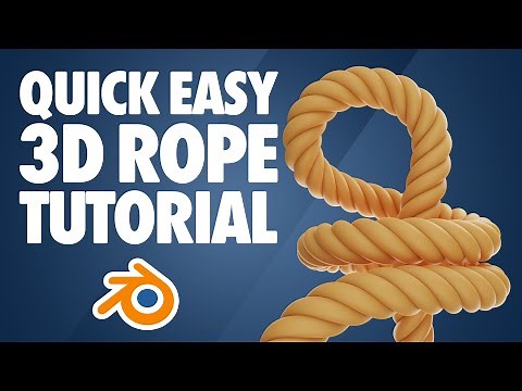 Blender 3D Rope Model - Quick and Easy Modeling Tutorial