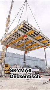 Mehr Fläche. Weniger Aufwand. SKYMAX Deckentische für wirtschaftliches Schalen im gesamten Deckenbereich. 💪 #baustelle #schalung #construction #formwork #coffrage | PERI Schweiz