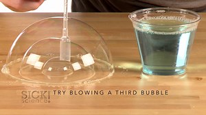 A remarkable #bubble solution allows you to blow a bubble inside a bubble inside a bubble! You should have most of the supplies already at home. Here's the full #experiment: https://goo.gl/i2kGXz | Steve Spangler