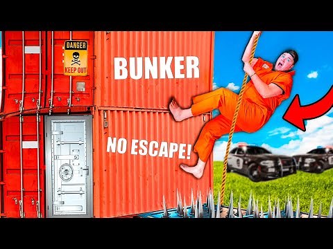 ESCAPING A Two Story SECRET Bunker Box Fort (Prison Escape)