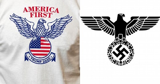 Trump 2020 campaign accused of using symbol that critics say resembles Nazi eagle logo