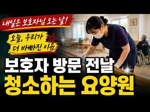 "보호자 방문 전날 청소하는 요양원"