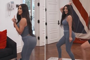 Kim Kardashian struggles to do raunchy WAP dance with TikToker Addison Rae