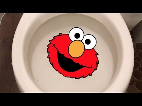 Learn Colors with Elmo, Will it Flush?