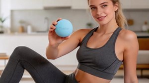 Massage Lacrosse Balls for Myofascial Release, Trigger Point Therapy and Yoga Therapy, Foot Massage Ball to Relieve Plantar Fasciitis Red