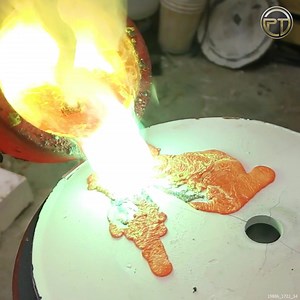 644K views · 3.6K reactions | I Cast a Spiral Vase from Lava! | PressTube | Facebook