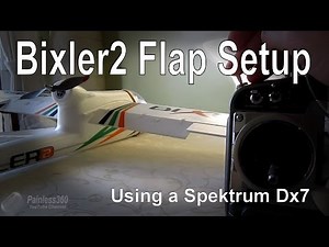 How to configure and control the flaps on a Bixler2 model (Spectrum Dx7)