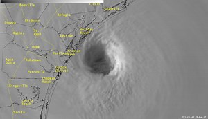 [6:30 PM Fri] Harvey is now a Category 4 hurricane with sustained winds at 130 mph. The inner eyewall is approaching Port Aransas and Rockport, just north of Corpus Christi. This is going to be a very dangerous situation along the middle Texas coast the next several hours. | US National Weather Service Brownsville/Rio Grande Valley Texas