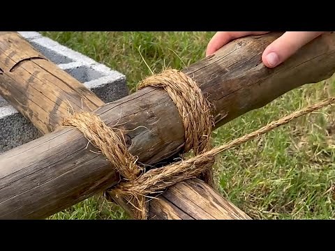 PIONEERING: Square Lashing - Building structures