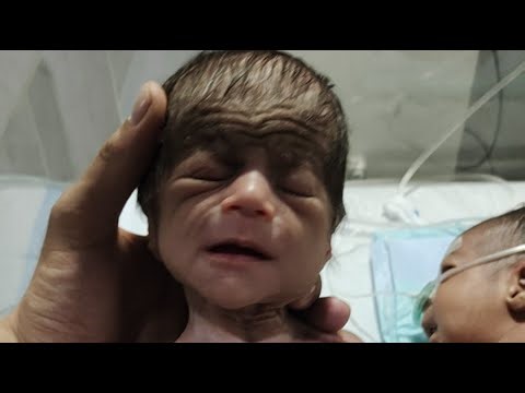 Newborn Baby live care gentle man daily routine checkup and ubdate