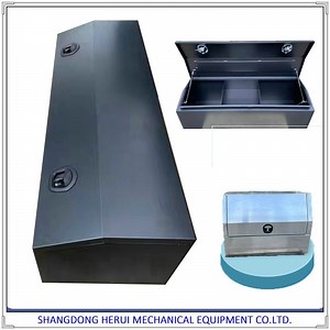 [Hot Item] Aluminum Plate Ute Truck Tool Box Side Opening 3/4 Half Door for Storage