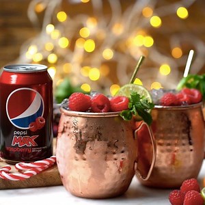 Take your Christmas cocktails to the MAX with our Pepsi MAX Raspberry Merry Berry Moscow Mule | Twisted
