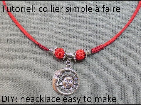 tutoriel: collier facile à faire (DIY: neacklace easy to make)