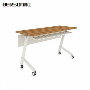 [Hot Item] Office Furniture Executive Laptop Modern Folding Computer Table Office Multifunctional Training Desk