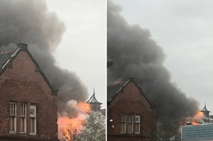 Firefighters still battling flames at Stobhill Hospital inferno after 12 HOURS