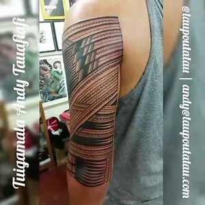 #TatVideo Full view #Samoan sleeve top of shoulder and inner arm to go. If youd like to book in for some custom ink drop by the studio and ask for Andy or contact 0211425401 or andy@taupoutatau.com. #taupoutatau #tattoo #polynesian #polytattoo #wellingtontattooartist #55CubaSt #level1 #JamesSmithsCorner #Wellington #NZ #freehand #OneOff #customdesign #polynesiantattoo #instagood #instadaily #followme | Taupou Tatau | Facebook