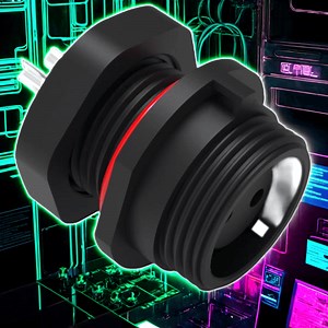 IP67 Rated Female Connector with 4-Pin Cable for Safety