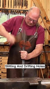 74K views · 1.6K reactions | Slitting and drifting holes in iron bar... #reels #blacksmith #diy #forging #asmr #crafts | Black Bear Forge | Facebook