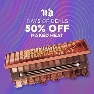 UD DAYS OF DEALS: 50% Off Naked Heat Eyeshadow Palette TODAY ONLY. No Code Needed. Free Ship over $25. | Urban Decay Cosmetics