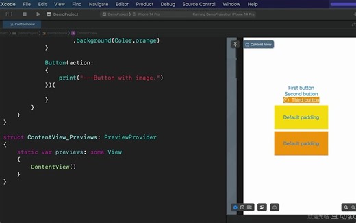 1-12 Button按钮控件的使用《SwiftUI从入门到实战》