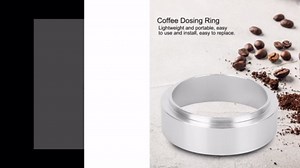Dosing Funnel, Aluminum Coffee Dosing Coffee Powder Funnel Espresso Barista Tool for Home(51mm)