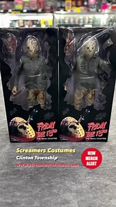 Friday the 13th – 1/4 Scale Action Figure – Part 4 Jason. Jason returns to NECA’s quarter scale action figure line! This massive, all new 18” figure is based on his appearance in Friday the 13 Part 4: The Final Chapter and features plenty of gruesome detail. You can even recreate his (not quite) fatal wound by sliding his machete into the side of his head. The figure has over 25 points of articulation and is packed with accessories: removable mask, two interchangeable head sculpts, interchangeab
