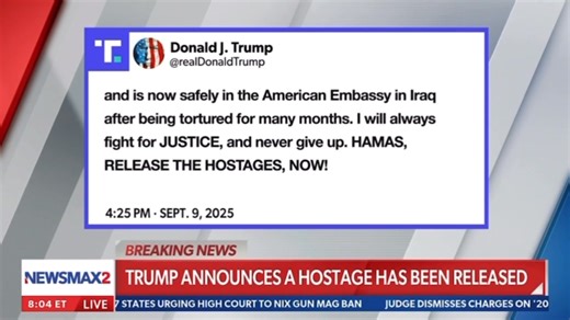 39K views · 763 reactions |  Trump announces Elizabeth Tsurkov, a Princeton student with an American citizen sister, has been released by Kata’ib Hezbollah after months of torture. This comes as Israel unleashes full force against Hamas terrorists in Qatar. ️ Catch “The Pulse” M-F @ 8 pm EST on Newsmax via the app! | David J Harris Jr. | Facebook