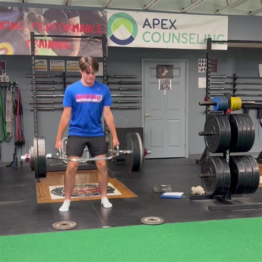 1.3K views | Cam Smith absolutely reaping the rewards of his consistent summer training now with school coming up! Cam just finished a 9-week summer training cycle and is testing some of his current lifts. This easy rep was on the way up to when he maxed around the 360 range I believe! | Viking Performance Training LLC | Facebook