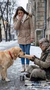 2M views · 30K reactions | A Dog Begs for Food Not for Himself, but for a Poor Old Woman #dog #kindness #Heartwarming #merrychristmas #usa Disclaimer: This video is created with AI technology. No real animals were harmed or put at risk. Our mission is to inspire kindness, empathy, and awareness. | K94 Studio Space | Facebook
