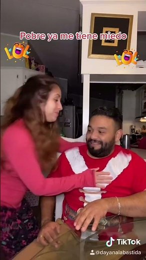 Playful Teasing: Wife Dances to Music, Husband Reacts with Amusement#couplegoals