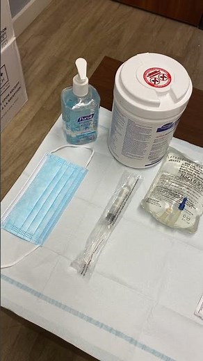 Gather your supplies for the CADD pump.