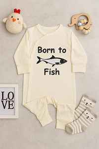 Born to Fish Baby Bodysuit, Funny Fishing Embroidered Romper, Outdoor Baby Outfit, Cute Baby Shower Gift for Dad Who Loves Fishing - Etsy Canada