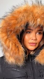 Your new fur hood jacket 😍 This is your sign you NEED this jacket for the new season! Get yours now ❤️‍🔥 You don’t want to miss this. Next day delivery available 📦 Link in bio to order 🔗 Styledup for coats jackets and gilets | StyledUp.co.uk