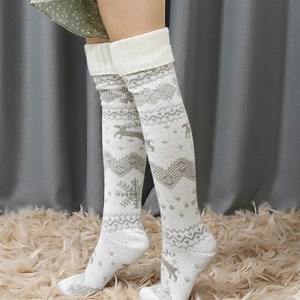 Chaussettes Bas en laine Tricoté empilable Acrylique Hiver sur le genou Confortable Chaud Chaussures Épais Doux Élégant Long tube Cadeau mode pour femme - Etsy France