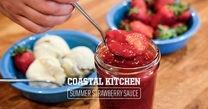 Hot weather got you hankering for some ice cream? Top it off with this simple strawberry sauce from the Coastal Kitchen! http://www.coastalfarm.com/coastal-kitchen-strawberries/ | Coastal Farm & Ranch