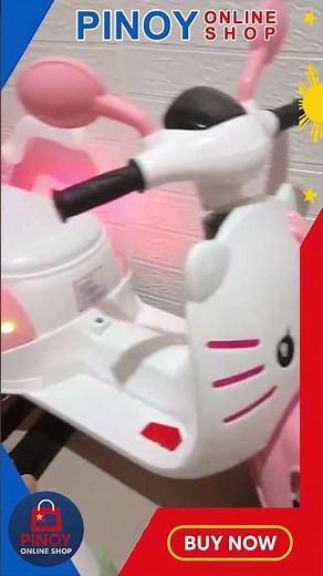 HELLO KITTY MOTOR BIKE RECHARGEABLE w/ MUSIC/ 1-6yrs old Girls Early education Toy