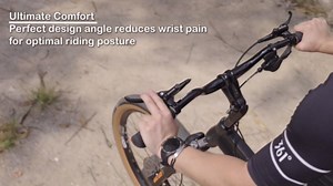 BUCKLOS 31.8mm—55mm Rise Mountain Bike Handlebars Riser Bar, Aluminum Alloy MTB Handlebar 800mm, Premium Matter Mount Bikes Bicycle Handle Bar