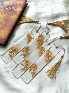 Resin Bookmark, Personalized Resin Bookmark, Custom Bookmark, White Bookmark - Etsy