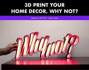 31K views · 203 reactions | ❓ 3D printed LED light letters  Designed...