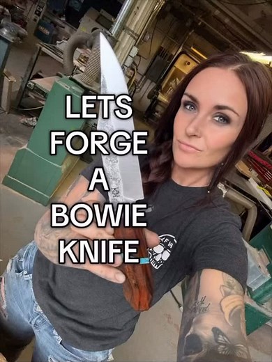 Getting a grip! 👊 Kaila Cummings @kailacumings uses her Tradesman 1765 vise every single day! Today she’s hand forging her world famous Bowie Knife. Kaila is not only a hand forging, knife making, badass blacksmith, she’s also an accomplished survivalist who has won @nakedandafraid multiple times and is the first female to kill big game on the show. Talk about a #viseflex 💪 #wiltontools #wiltonvise | Wilton Tools