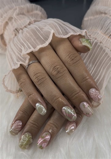 #CapCut ✨ My Recent Work – A Little Nail Art Showcase! 💅 Check out my Instagram for even more sets, behind-the-scenes, and booking info!#vancouver #surreybc #gelxnails #buildergel #nailart