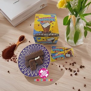 [Hot Item] Thailand Hot Sell Wholesale Snack Schokolade Sweet Cotton Candy Bar Crisp Dark Chocolate Coated Marshmallow