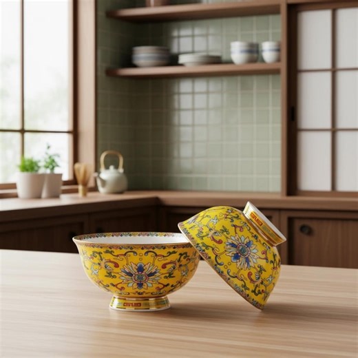 Gold Rim Bone China Rice Bowl, High Foot Ceramic Serveware, Asian Style Dining - Etsy