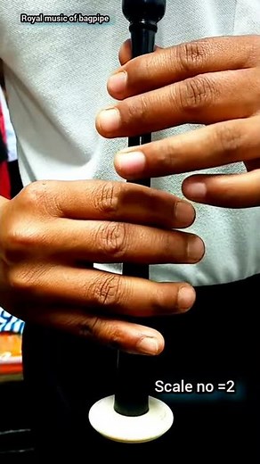 Scale no 2|Bagpipe lesson on practice chanter | Scale no 2 on practice chanter | royal music|