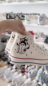 215K views · 10K reactions |  #embroidery #smallbusiness #customshoes #embroideryshoes | QT Embroidery | Facebook