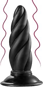 Super Big Butt Plug Silicone Oversize Anal Plug Anus Dilator Anal Plug,Butt Plug Anal Training with Strong Suction Cup Soft Anal Plug Beer Bottle Shape P-Spot Stimulation Anus Dilator for Women Men